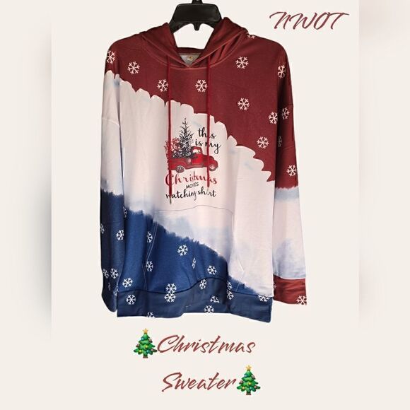 Morchoy Tops - NWOT CHRISTMAS HOODIE.(HOD13) 